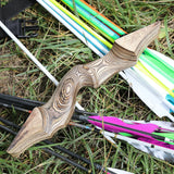 BIG SALES!UPGRADE!60'' Recurve Bow 25-60lbs Right/Left Hand Bow Tech Wood Traditional Bow Wooden Split Archery Bow For Hunting