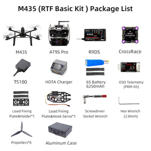 **New Design!M435 High-Performance Drone – Heavy Lift Capability (3KG), 120km/h Speed & Long-Range Flight (4KM)**