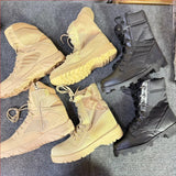 **"All Brand NEW Army Surplus!90% Price Off Factory Clearance!Tactical Military boots Mystery Box - for Outdoor Exploration, Camping & Mountain Climbing - Military Orders"**