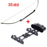 30/35/40lbs Folding Bow Aluminum alloy Portable Hunting longbow for Bow and arrows for adults Archery Shooting