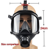 MF14 Type Gas Mask Full Face Mask Chemical Respirator Natural Rubber Military Filter Self-Absorption Chemical Industrial Mask