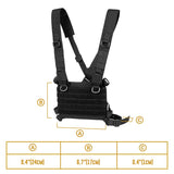 2022 New! Outdoor Tactical Vest ROC MOLLE Chest Panel Harness Equipment Tactical Modular Chest Kit