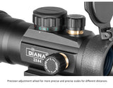 DIANA 3X42 Green Red Dot Sight Scope 2X40 Red Dot 3X44 Tactical Optics Riflescope Fit 11/20mm Rail 1X40 Rifle Sight for Hunting