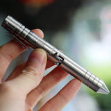 EDC Titanium Alloy Self Defense Survival Safety Tactical Pen Pencil With Writing Multi-functional with torch light EDC