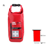 Profession First Aid Bag Emergency Kits Empty Travel Dry Bag Rafting Camping Portable Medical Bag Red Color Waterproof 2L