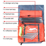 Lightweight 1-3 Person Backpacking Camping Tent,Double Layer Waterproof Portable Aluminum Poles Travel Tents