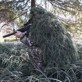 Men Ghillie Blankets/Cover Camouflage Ghillie Suit Hat Handmade Knitting 80x90cm Hunting Cloak Camouflage Hunting Clothes Cover