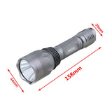 10000 Lumens LED Flashlight Blue/red/UV/White Tactical Flashlights Aluminum Gray Hunting Torch C10 Powerful Weapon Gun Lantern