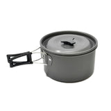 Ultra-light Aluminum Alloy Camping Cookware Utensils Outdoor Cooking Teapot Picnic Tableware Kettle Pot Frying Pan 3pcs/Set