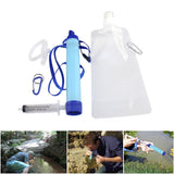 Upgraded Outdoor Water Purifier Pack Life Survival Camping Hiking Emergency Portable Drinking Water Filter Secure Tools