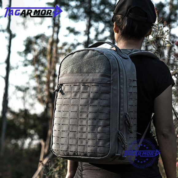 Top Quality Laser-cut Molle Tagarmor Outdoor Level IIIA Ballistic Protection Bookbag Bulletproof Backpack with Bullet Proof Panel