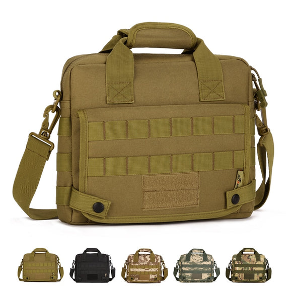 Camo Tactical Messenger Bag For Ipad4 / 10 Inch Tablet Laptop Bag Outdoor Waterproof Army oulder Bag Tactic Briefcase