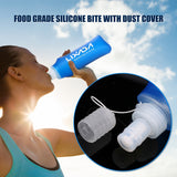 500ML Folding Drinking Water Bottle Portable Soft Flask Filter Water Kettle for Outdoor Camping Running Cycling Hiking Picnic