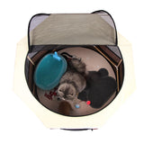 Gen 6 Luxurious Pet Playpen Tent Portable Foldable Outdoor Zippered Waterproof Oxford Cloth Dogs Cats Fence Cage Travel Home Large Yard