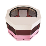 Gen 6 Luxurious Pet Playpen Tent Portable Foldable Outdoor Zippered Waterproof Oxford Cloth Dogs Cats Fence Cage Travel Home Large Yard