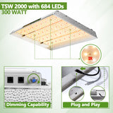 Upgraded High Quality TSW 2000W LED Grow Light 120x120x200 cm Indoor Tent Grow Kits Full Spectrum Quantum Board Lamp For Hydroponics System