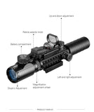 High Quality Multifunctional 3-9X32EGC Tactical Optic Red Green Illuminated Riflescope Holographic Reflex 4 Reticle Dot Combo Hunting Rifle Scope