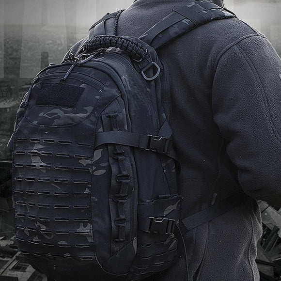 2022 New Design! Top 900D Laser-Cut Multicam Camouflage 25L Military Tactical Assault Backpacks Emergency Bug-out Perfect Molle Rucksack Hiking Camping Hunting Waterproof Bag