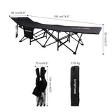 2022 New! Upgraded Ultralight Folding bed Camping Cot Bed Portable Compact for Outdoor Travel Base Camp Hiking Mountaineering Camping Cot Bed