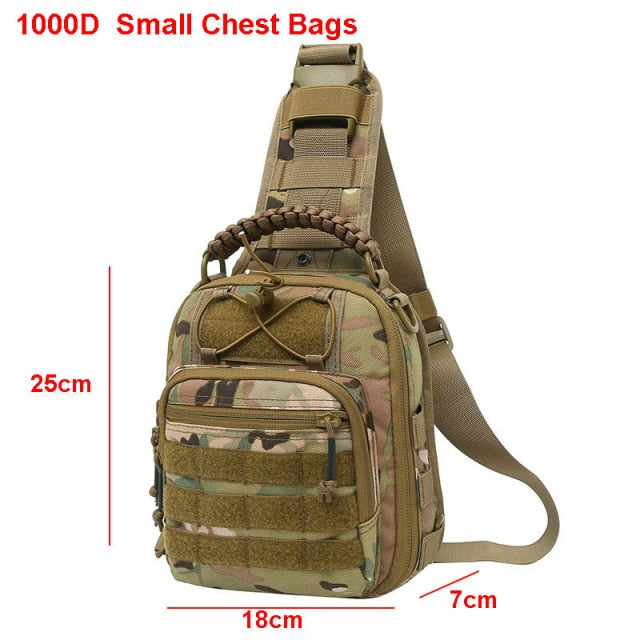 2022 New! Laser-Cut EDC Tactical Chest Bag Sling Hiking Backpack