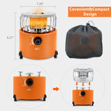 Upgraded Portable 2 In 1 Camping Stove Gas Heater Outdoor Warmer Propane Butane Tent Heater Cooking System