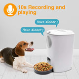 2022 New! Automatica Pet Feeder Smart Pet Feeder Schedule Pet Feeder for Dogs Cats Auto Feeding Meals Pet Food Dispenser Manual Feeder 4L