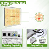 Upgraded High Quality 1000W Full Spectrum LED Grow Light 70x70x160 cm Indoor Tent Grow Kits Quantum Board Lamp For Hydroponics System