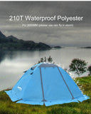 2 Person Winter Tent with Snow Skirt Aluminum Pole Tent Lightweight Backpacking Tent for Hiking Climbing Snow Weather