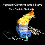 New Design! USB Charging Portable Wood Buring Camp Stove Outdoor Folding Backpacking Stove With Battery to Power