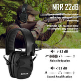 Professional Noise Reduction Earmuffs Active Headphones for Shooting Electronic Hearing protection Ear protect active hunting headphone