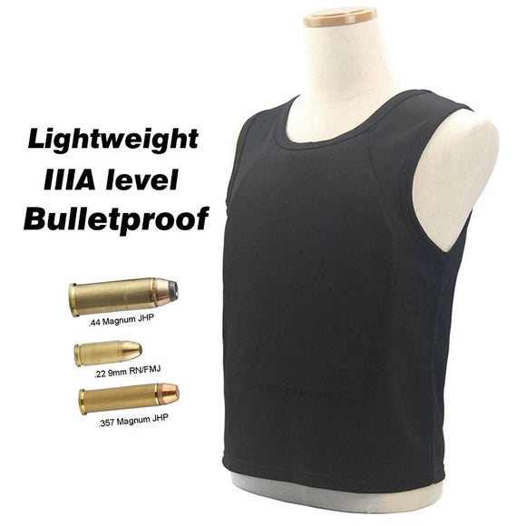 Tactical Vest IIIA level Ultra-comfortable Lightweight Concealed Hidden Inside Wear Soft Armor Protection