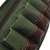 Top Quality 25 Rounds 12GA Ammo Holder Belt Leather Canvas Cartridge Tactical Shotgun Shell Waist Belt Bullet Holster Carrier