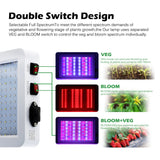 LED Grow Light 2000W 3000W Waterproof Phytolamp Full Spectrum 2 Mode Switch Veg Bloom Indoor Plant Growth Lamp