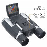 HD 500MP Digital Camera Binoculars 12x32 1080P Video Camera Binoculars 2.0&quot; LCD Display Optical Outdoor Telescope USB2.0 to PC