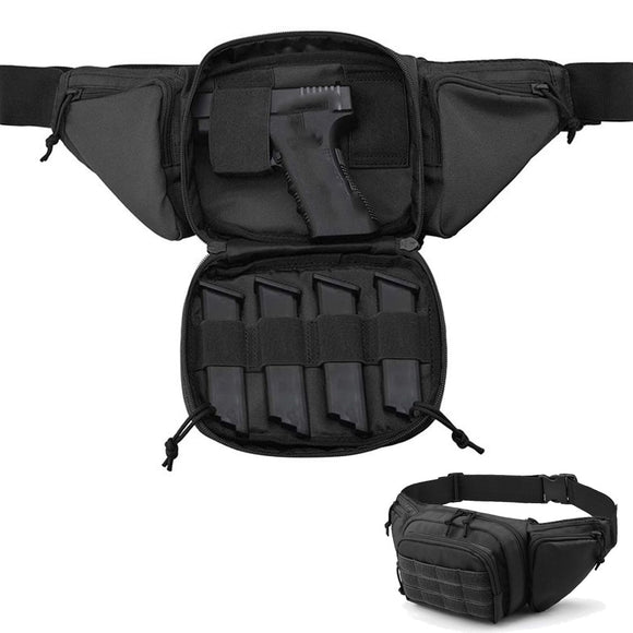 Outdoor EDC Tactical Gun Waist Bag Holster Chest Combat Camping Sport Hunting Athletic Shoulder Sling Gun Holster Bag