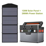 High Quality Portable Power Station 288Wh 300W, 606Wh 500W Solar Generator, 110V/220V Pure Sine Wave AC Outlet With 18V Solar Panel