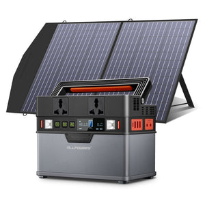 High Quality Portable Power Station 288Wh 300W, 606Wh 500W Solar Generator, 110V/220V Pure Sine Wave AC Outlet With 18V Solar Panel