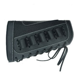 Top Quality Shotgun Gun Buttstock Leather Shotgun Shell Holder For 5pcs 12 Gauge Ammo Pouch