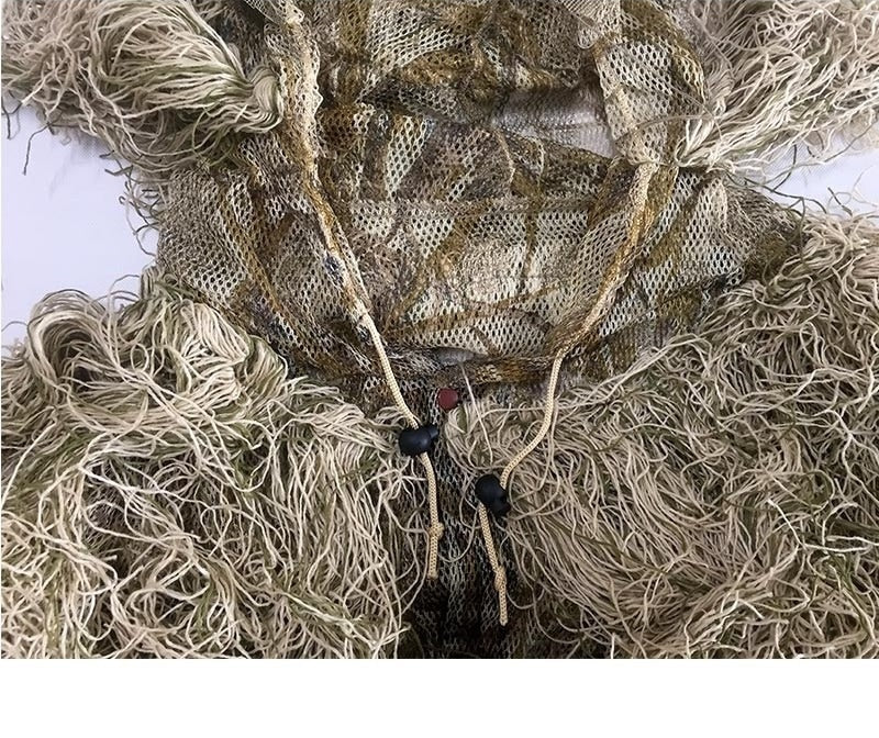 Tactical Camouflage Clothing 3D Withered Grass Ghillie Suit 5 PCS