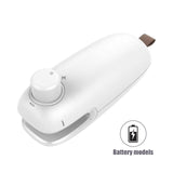 New Design USB Charging Vacuum Sealing Machine Portable Hand Pressure Mini Heating Plastic Packaging Food Sealing Device For Home Kitchen