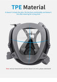 Full Facial Gas Mask Repirator 6800 with 0.5m Pipe Carbon Cartridges Organic Gases Chemicals Industry Pesticide Resin