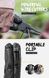 Multitool Plier, 14-in-1 Multitools Folding Plier, Multipurpose Outdoor Survival Portable Multi Tool Set