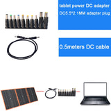 100W 12V Foldable Solar Panel Kit Portable Solar Battery Phone Charger Photovoltaic 5V USB for Power Bank Car Boat Tablet Camper