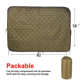 Tactical Army Poncho Liner Camouflage Water Repellent Woobie Quilted Blanket Suitable for Camping Shooting Hunting