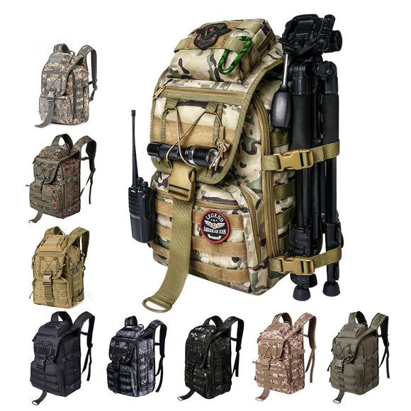 40L Prepper Bugout Lightweight Tactical Backpack versatile function Hunting  Fishing Hiking Tactical Pouch