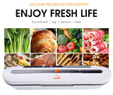 Upgraded Food Vacuum Sealer 220V/110V Automatic Commercial Household Food Vacuum Sealer Packaging Machine Include 10Pcs Bags