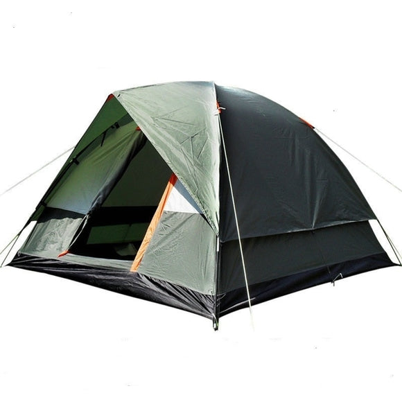 3-4 Person Windbreak Double Layers Waterproof Anti UV Camping Tent For Outdoor  Hunting Fishing Travel Picnic 200x200x130cm