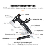 High Quality 11 In 1 Multitool Camping Tool Foldable Hammer Axes Screwdrivers Axe Knife Bottle Opener Emergency Survival Equipment Gifts