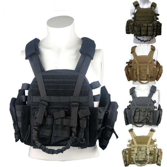 Top Quality 1000D Nylon Plate Carrier Tactical Vest Outdoor Hunting Protective Adjustable MODULAR Vest Combat Accessories