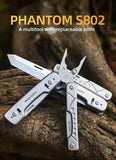 2022 NEW! Phantom Multi Tool Pliers and scissors with Replaceable Knife and Wire Cutters Innovative